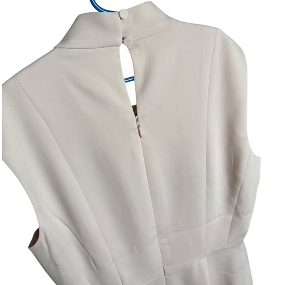 Club Monaco SleevelessTwist Neck Dress Pink Rose Size 4 Career Classy Minimalist - Picture 10 of 11